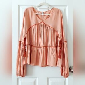 Blue Steel Bohemiam Long Sleeved Blouse